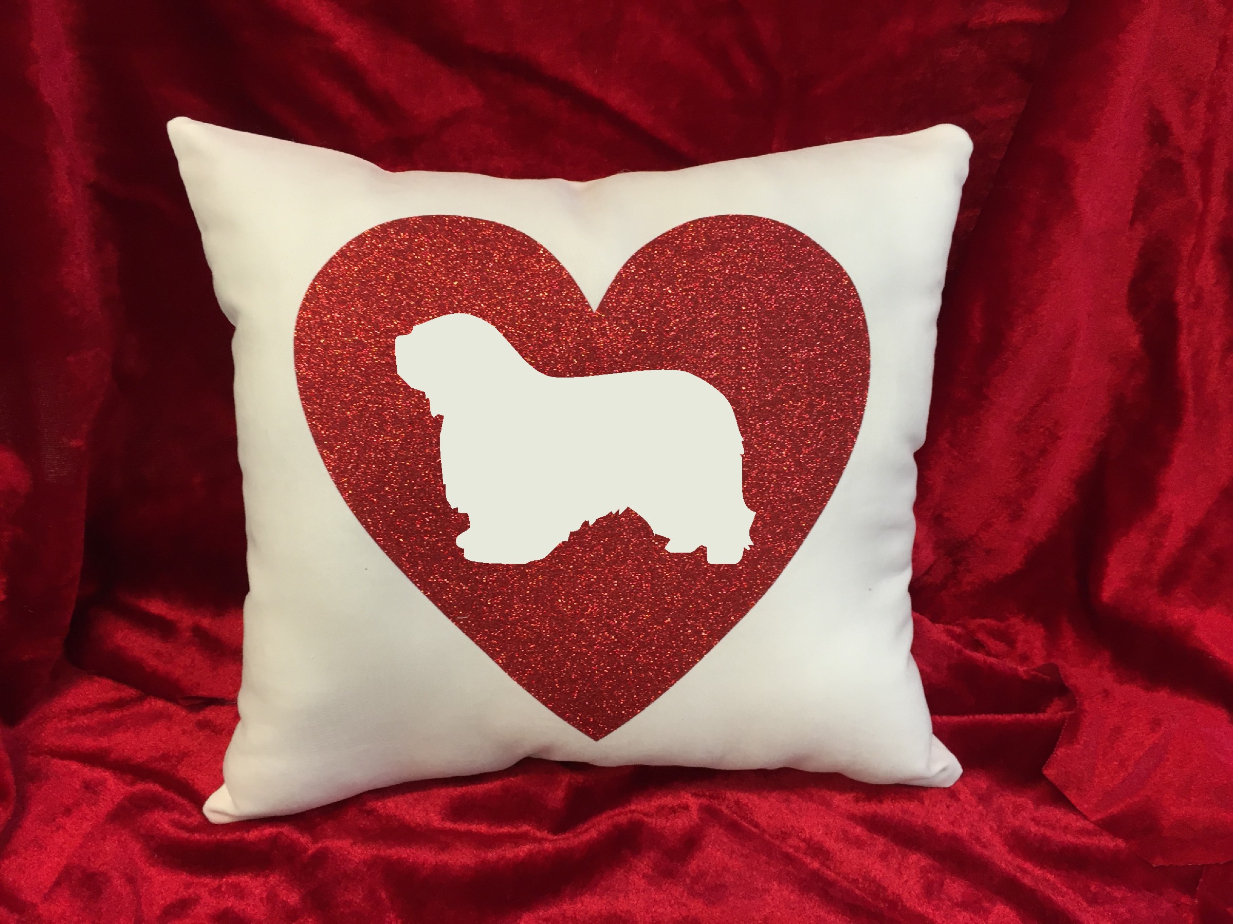 Dogs - Throw Pillow - Polish Lowland Sheepdog